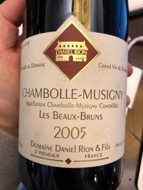 Daniel Rion 2005 Domaine Daniel Rion et Fils Chambolle-Musigny Beaux Bruns, France ...