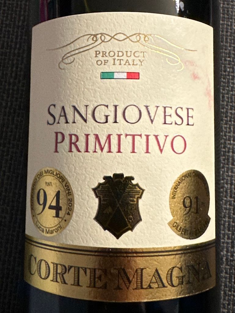 2022 Angelo Rocca & Figli Corte Magna Sangiovese Primitivo, Italy ...