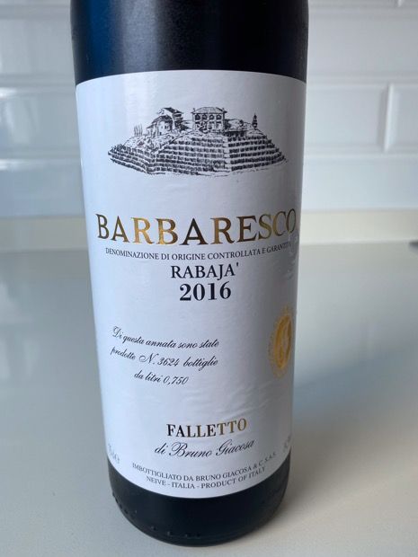 1996 Bruno Giacosa Barbaresco Rabajà - CellarTracker