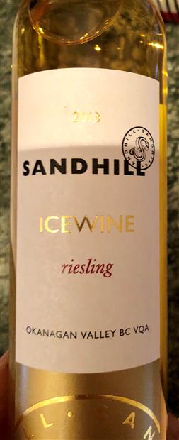 2017 Sandhill Riesling Icewine - CellarTracker