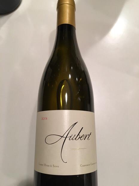 2014 Aubert Chardonnay Larry Hyde & Sons - CellarTracker