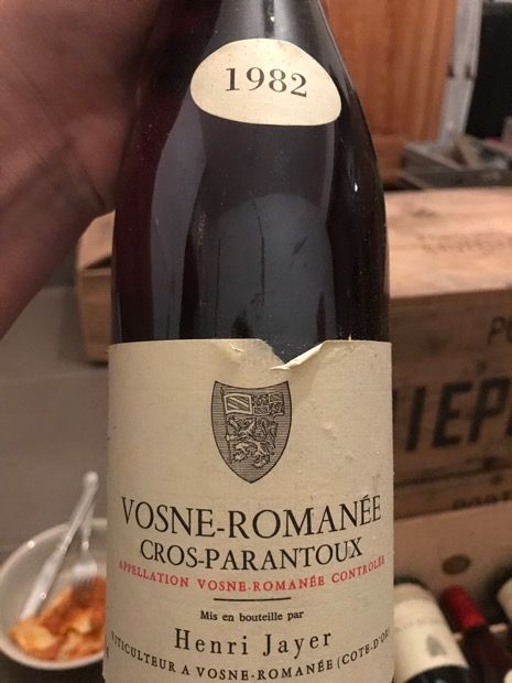 【空瓶】Henri Jayer Vosne-Romanée 1983 1983 Henri Jayer Vosne-Romanée 1er Cru Cros Parantoux - CellarTracker