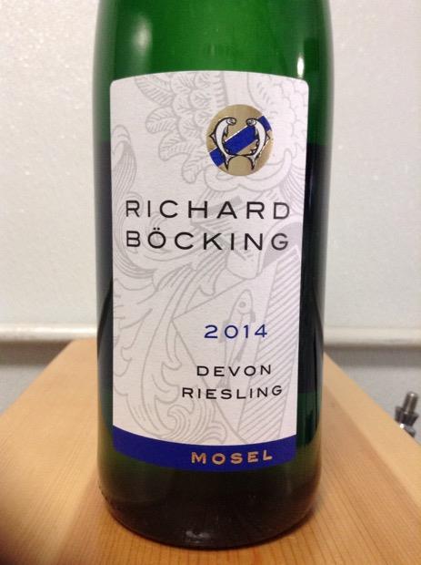 Richard Bocking Riesling 2014 Richard Bocking Riesling Devon, Germany, Mosel Saar Ruwer ...