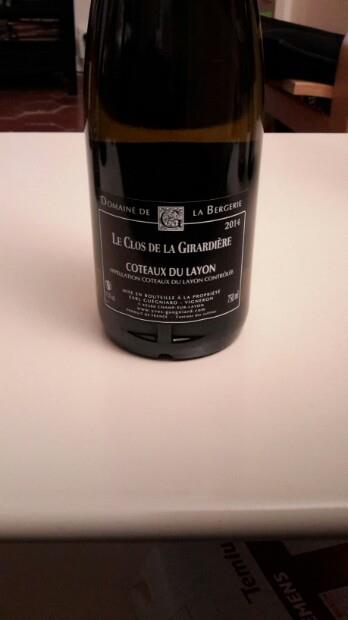 Layon Rablay 2013 Domaine de la Bergerie Coteaux du Layon Rablay Clos de la ...