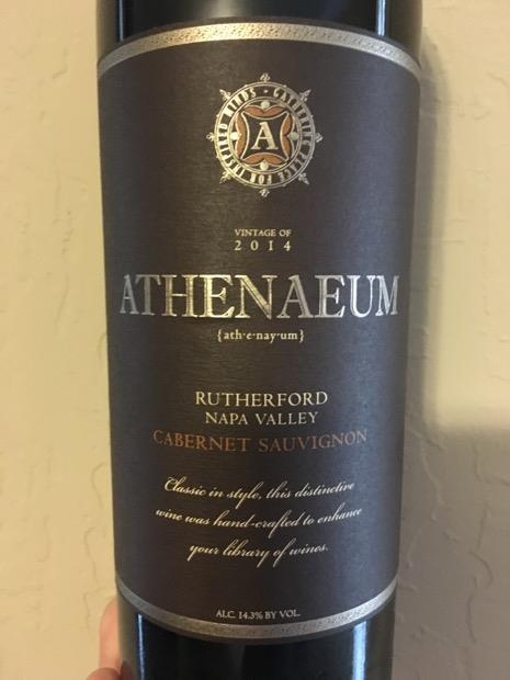 2014 Athenaeum Cabernet Sauvignon, USA, California, Napa Valley, Spring