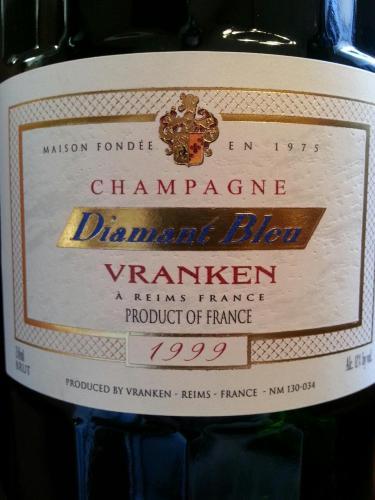 1999 Vranken Champagne Diamant Bleu Blanc de Blancs Brut