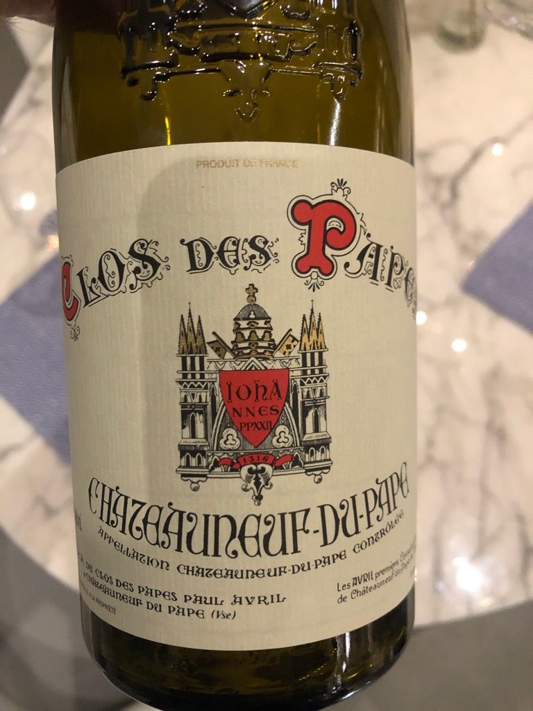 2015 Clos des Papes Châteauneuf-du-Pape Blanc - CellarTracker