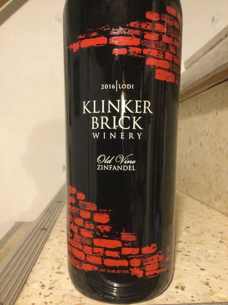 Klinker brick 2024 old vine zinfandel