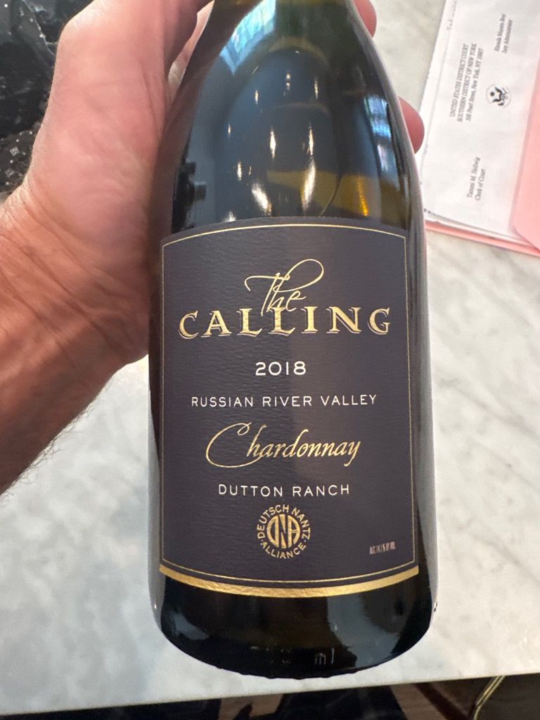2018 The Calling Chardonnay Dutton Ranch, USA, California, Sonoma ...
