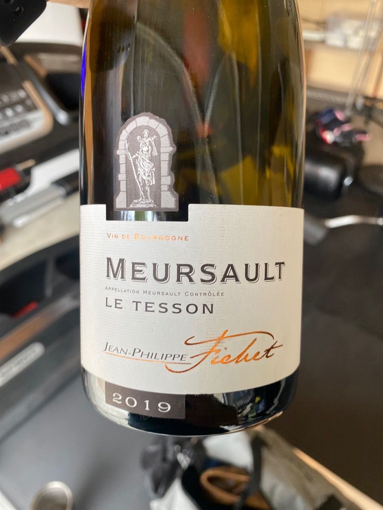 2020 Jean Philippe Fichet Meursault Les Tessons France Burgundy Côte