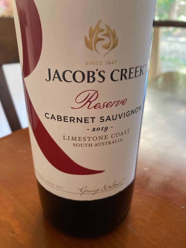 【新品 込 匿】2017 Cabernet Sauvignon Reserve 2017 Jacob's Creek Cabernet Sauvignon Reserve Limestone Coast