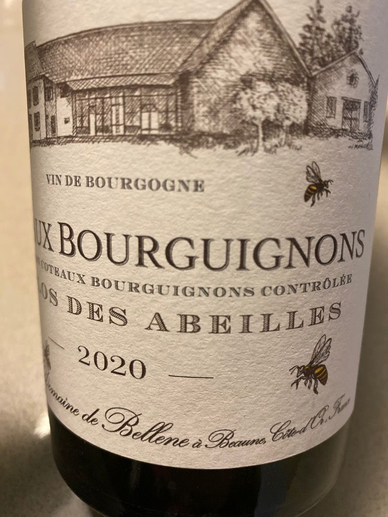 2020 Domaine De Bellene Coteaux Bourguignons L'Eclos Des Abeilles ...