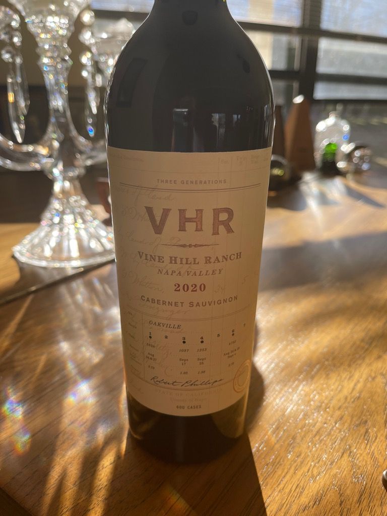 2020 VHR Sauvignon Vine Hill Ranch, USA, California, Napa