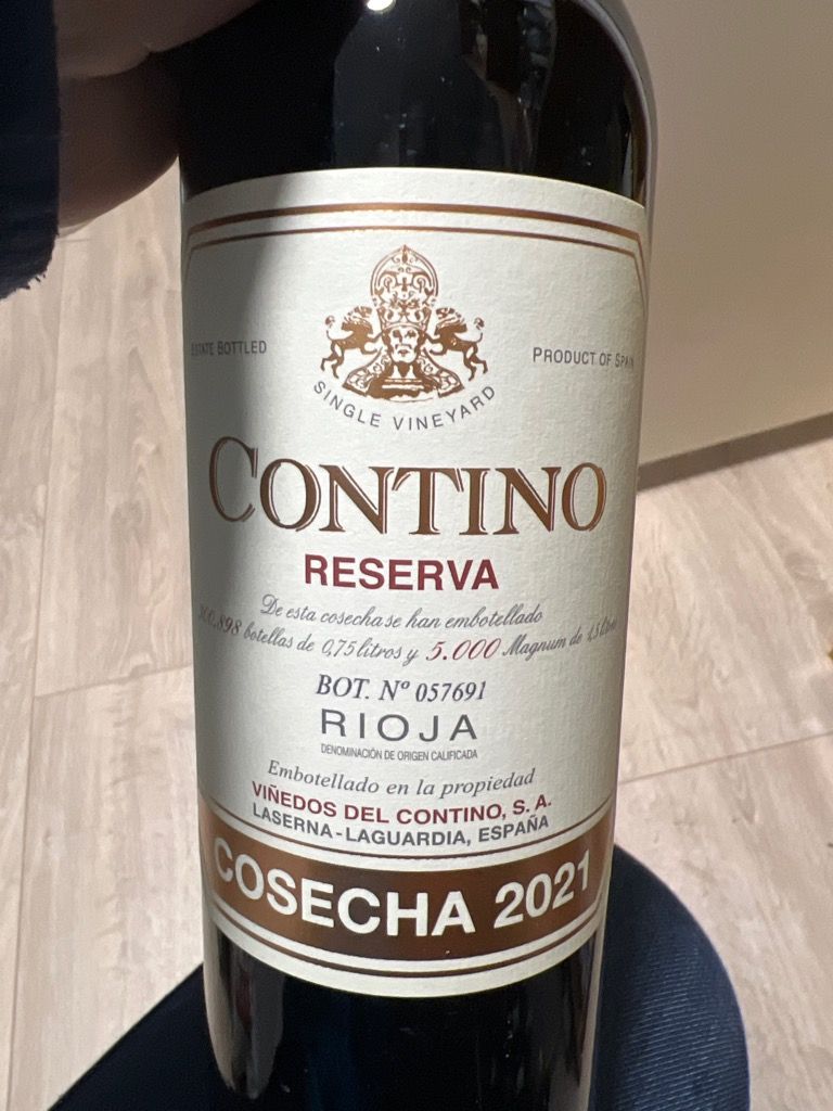 2021 Bodegas y Viñedos del Contino Rioja Laserna Reserva, Spain, La ...