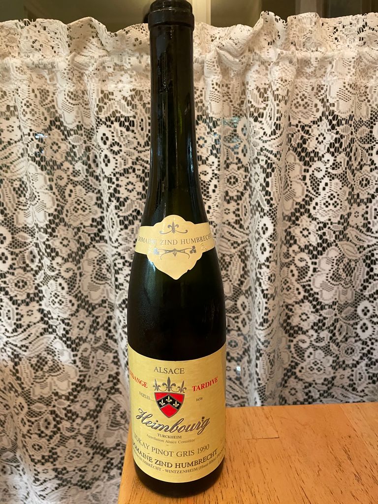 1990 Zind-Humbrecht Pinot Gris Heimbourg Vendange Tardive