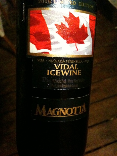 2006 Magnotta Vidal Icewine Limited Edition Niagara Peninsula VQA