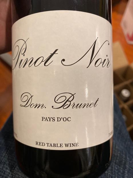 2020 Domaine Brunet Pinot Noir, France, Languedoc Roussillon, Vin de ...