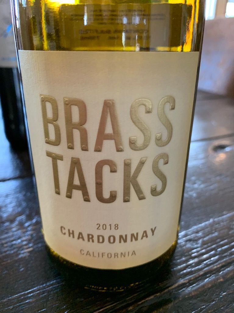 2018 Brass Tacks Chardonnay, USA, California CellarTracker