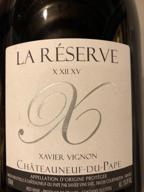 N.V. Xavier Vignon Châteauneuf-du-Pape la Réserve VII IX X N.V. Xavier Vignon Châteauneuf-du-Pape la Réserve VII IX X