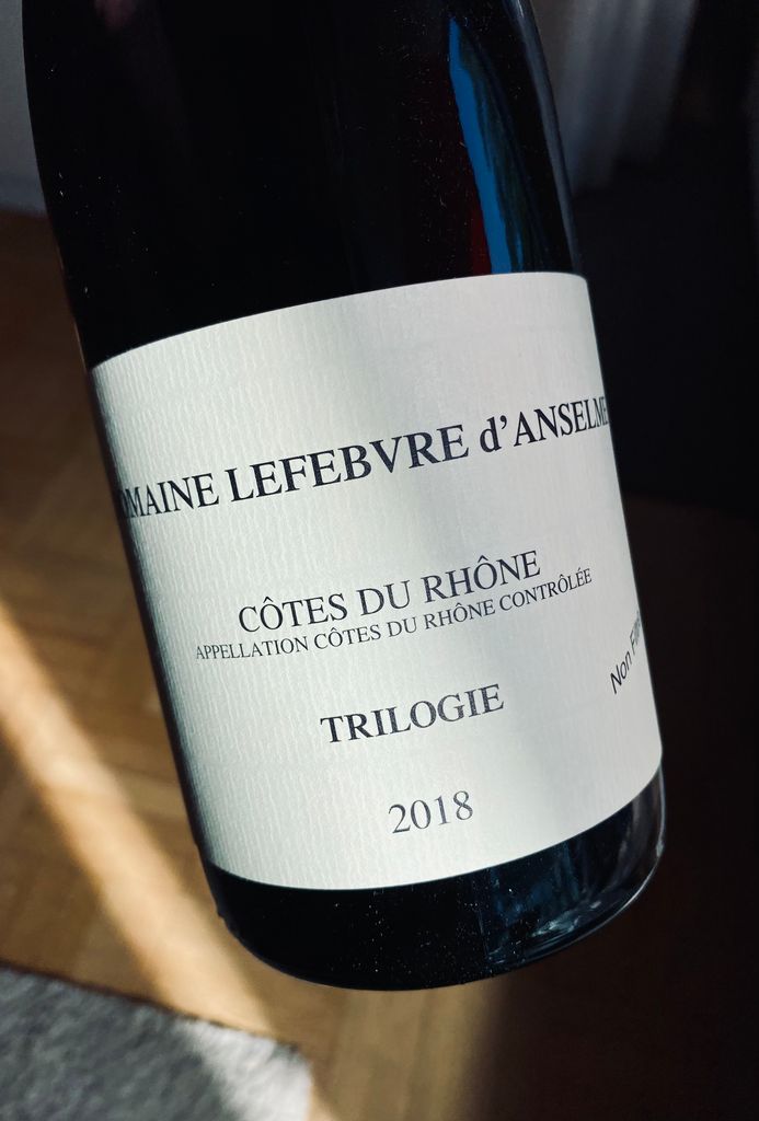 2021 Domaine Lefebvre d'Anselme Côtes du Rhône Trilogie, France, Rhône ...