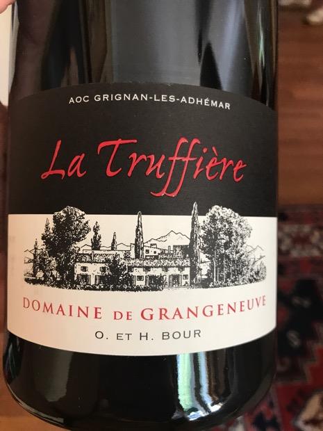 2016 Domaine De Grangeneuve Grignan-les-Adhémar Cuvée La Truffière ...