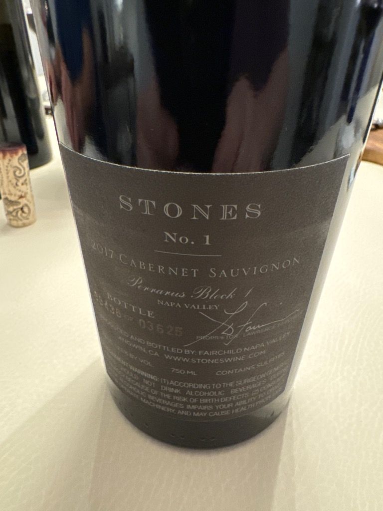 GEMSTONE 2013 レッドワイン 750ml 2013 Fairchild Estate Cabernet Sauvignon Stones No. 1 Beckstoffer
