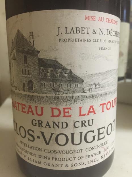 1993 Domaine Château De La Tour Clos Vougeot - CellarTracker