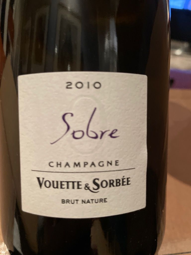 2010 Vouette et Sorbée Champagne Sobre Extra Brut