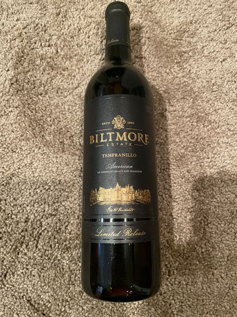 2020 Biltmore Estate Tempranillo Limited Release, USA, North Carolina