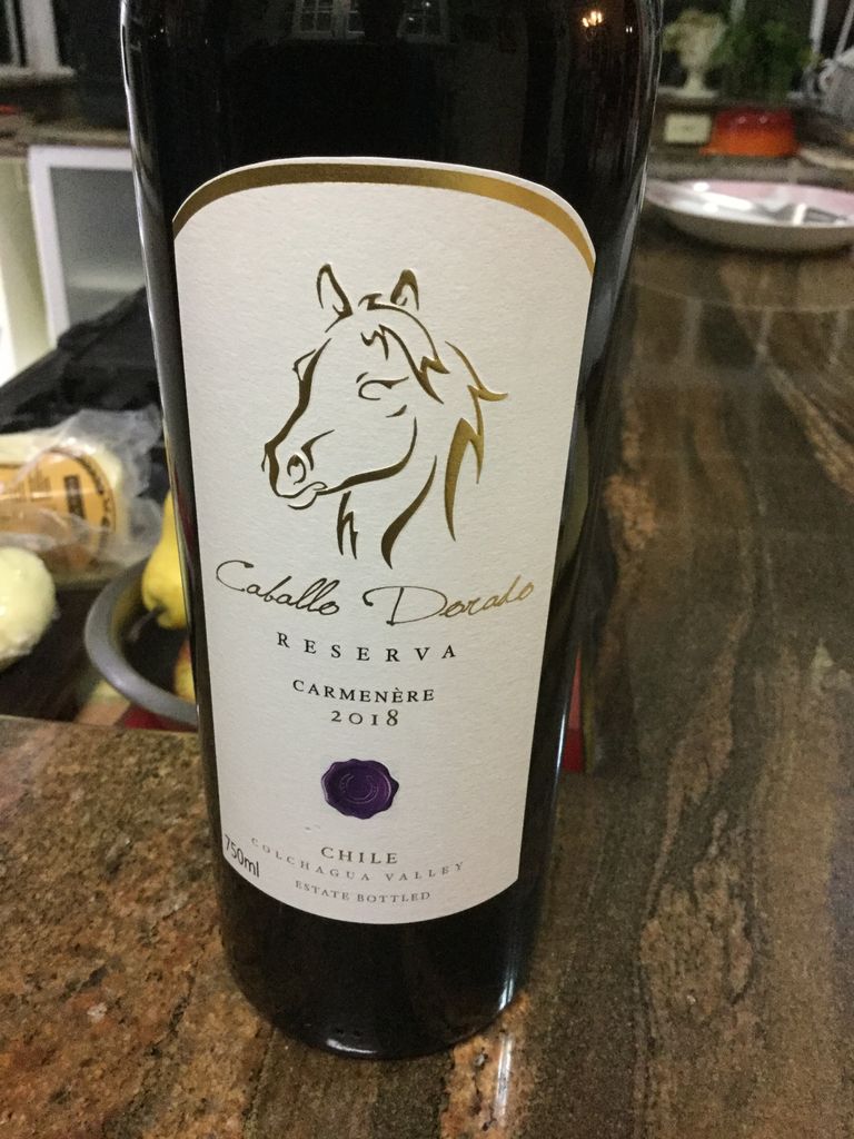 2017 Viña Ravanal Carménère Caballo Dorado Reserva, Chile, Rapel Valley ...