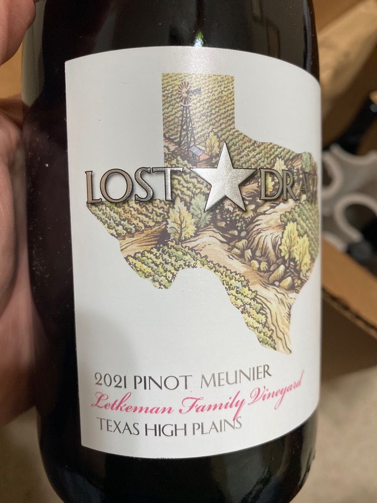 2022 Lost Draw Cellars Pinot Meunier Sparkling Wine, USA, Texas, Texas