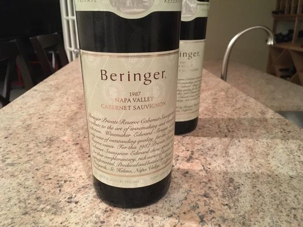 1985 Beringer Vineyards Cabernet Sauvignon Private Reserve