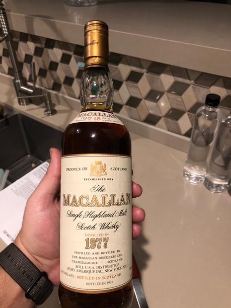 1977 The Macallan 18 Year Old Single Malt Scotch Whisky, 43 