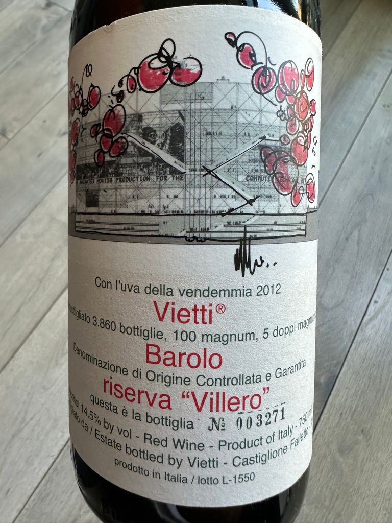 2012 Vietti Barolo Riserva Villero - CellarTracker