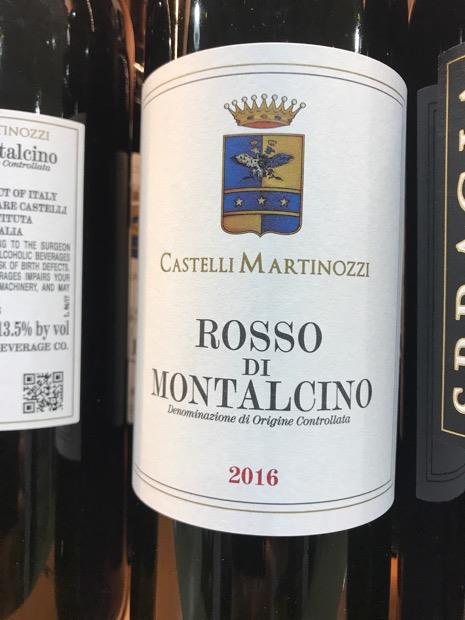 2016 Castelli Martinozzi Rosso di Montalcino, Italy, Tuscany ...