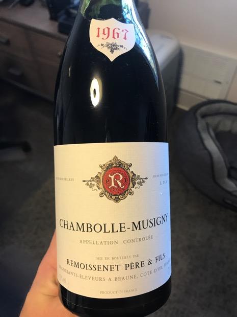 1969 Remoissenet Père et Fils Chambolle-Musigny - CellarTracker