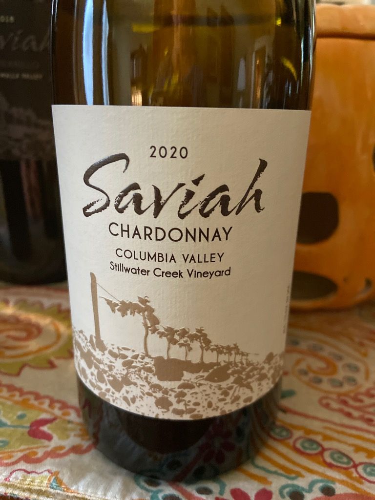 2021 Saviah Cellars Chardonnay Stillwater Creek Vineyard, USA