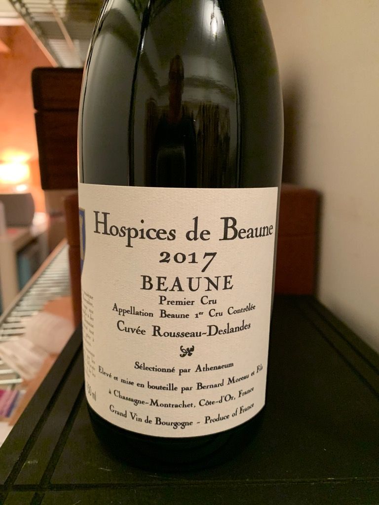 2018 Hospices De Beaune Beaune 1er Cru Cuvée Rousseau Deslandes, France ...