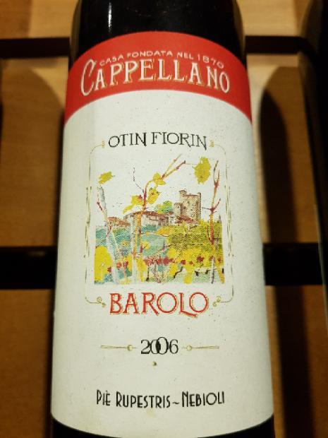 カッペラーノCappellano Barolo 2000 ピエ　フランコ　ミケ 2000 Cappellano Barolo Piè Rupestris Otin Fiorin (Gabutti
