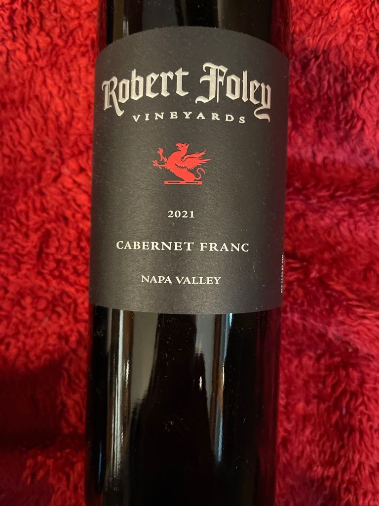 2021 Robert Foley Vineyards Cabernet Franc, USA, California, Napa ...