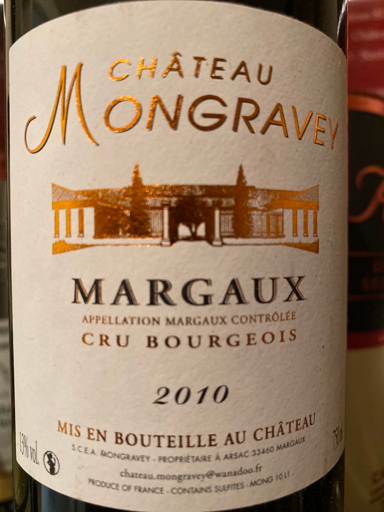 2010 Château Mongravey - CellarTracker