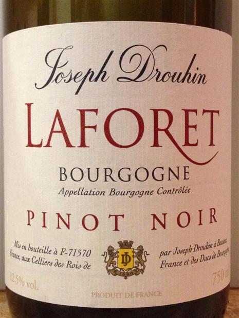 2010 Joseph Drouhin Pinot Noir Bourgogne Laforet - CellarTracker