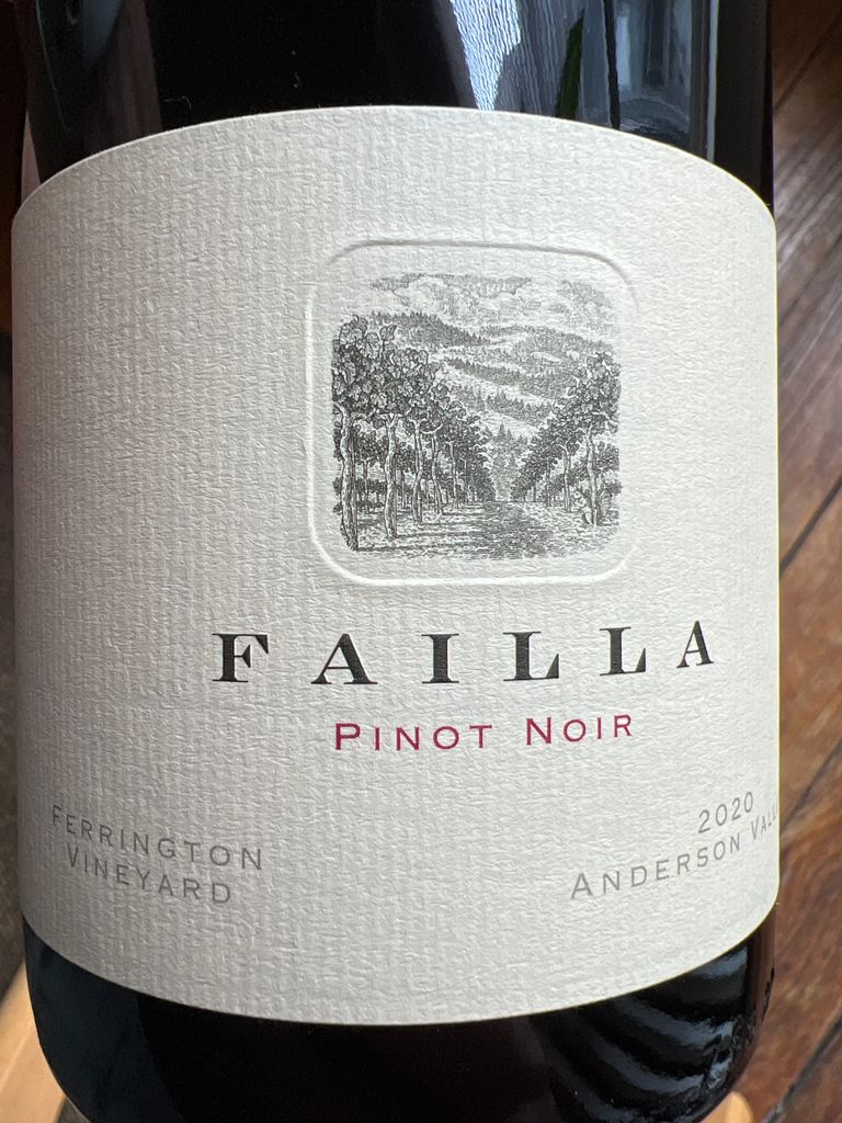 2020 Failla Pinot Noir Ferrington Vineyard, USA, California, North ...