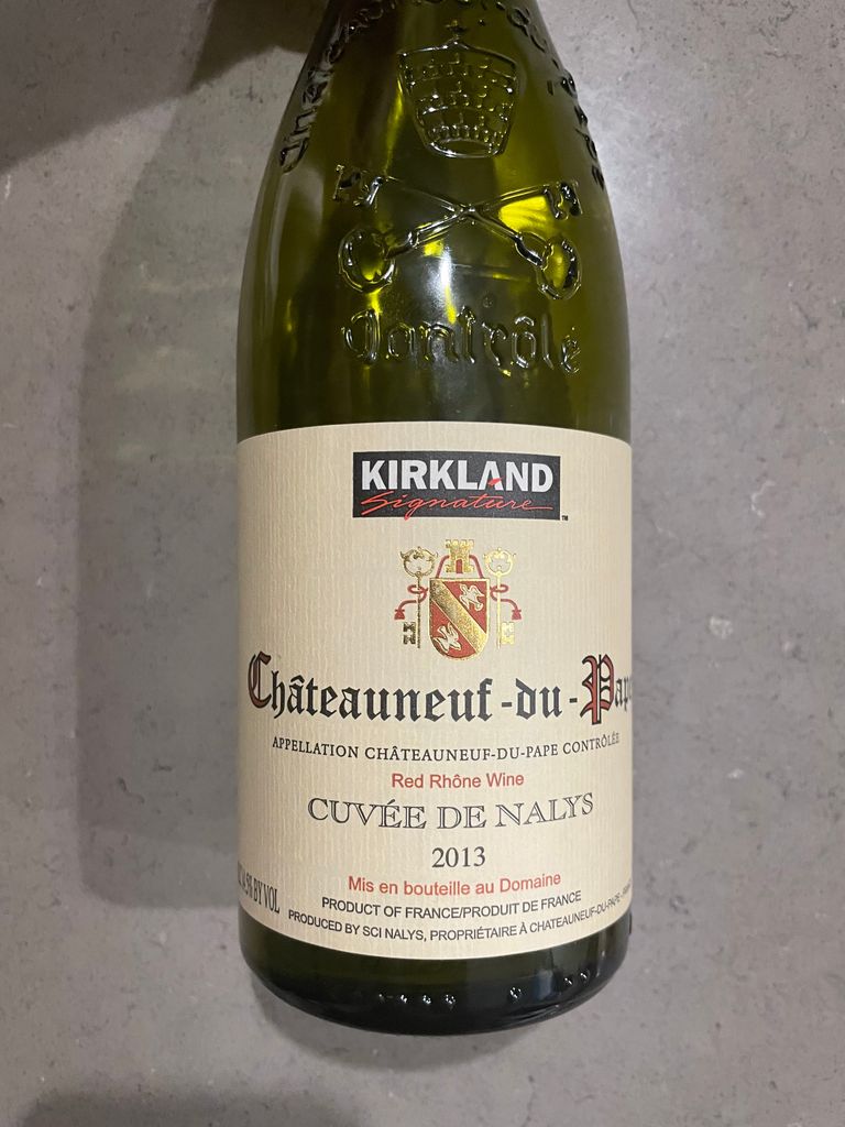 2013 Kirkland Signature ChâteauneufduPape Cuvée de Nalys, France