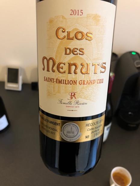 2015 Clos Des Menuts France Bordeaux Libournais St Emilion Grand Cru Cellartracker