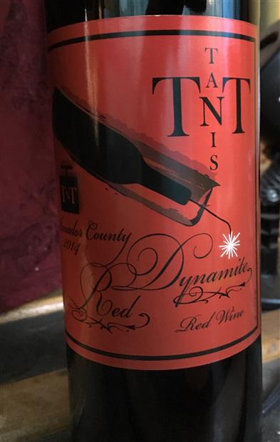 2014 Tanis Vineyards Tnt Dynamite Red Usa California Sierra