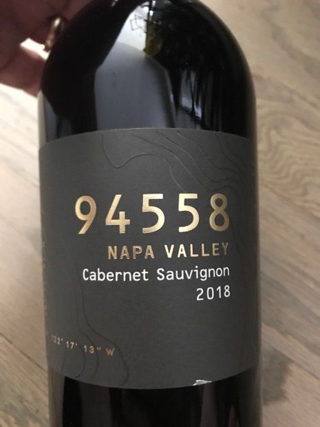 2018 94558 Wine Cabernet Sauvignon, USA, California, Napa Valley ...