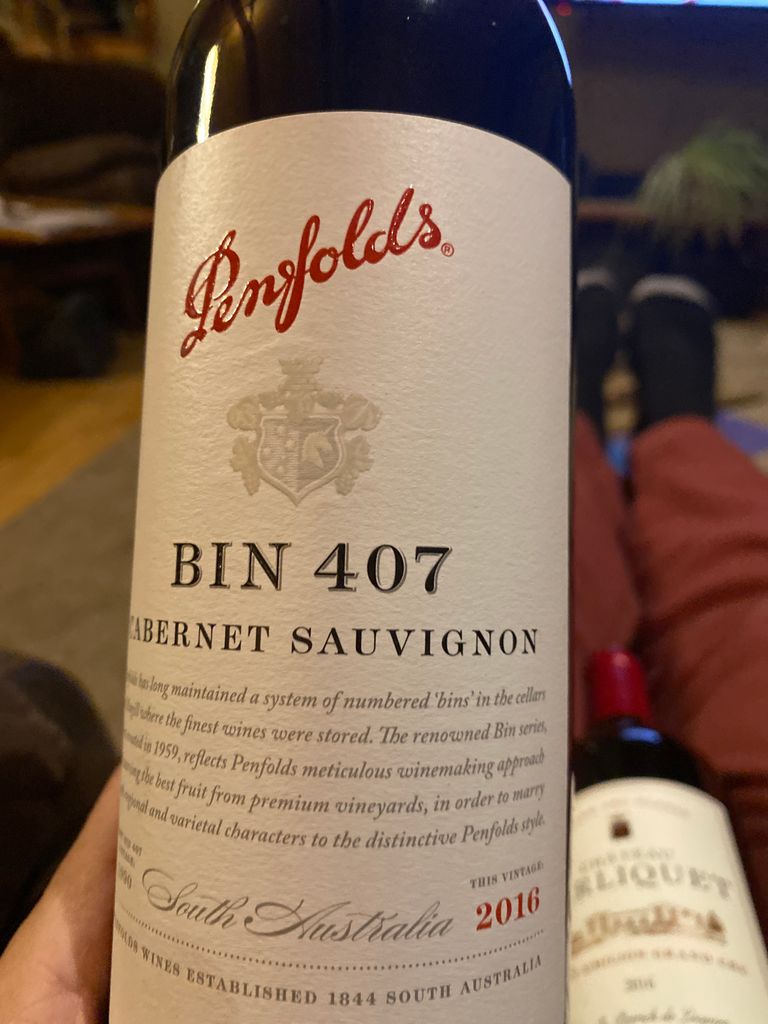 2016 Penfolds Cabernet Sauvignon Bin 407 - CellarTracker