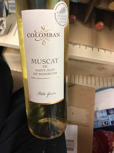 2017 Colomban Muscat de Saint Jean de Minervois - CellarTracker