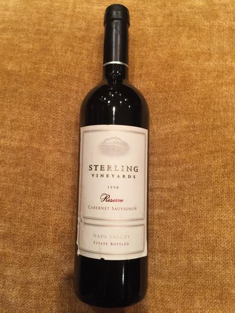 1998 Sterling Vineyards Cabernet Sauvignon Reserve